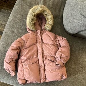 ZARA Kids | Pink | SNAPS DOWN PUFFER COAT